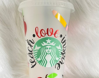 Free Teach Love Inspire Svg Starbucks SVG PNG EPS DXF File