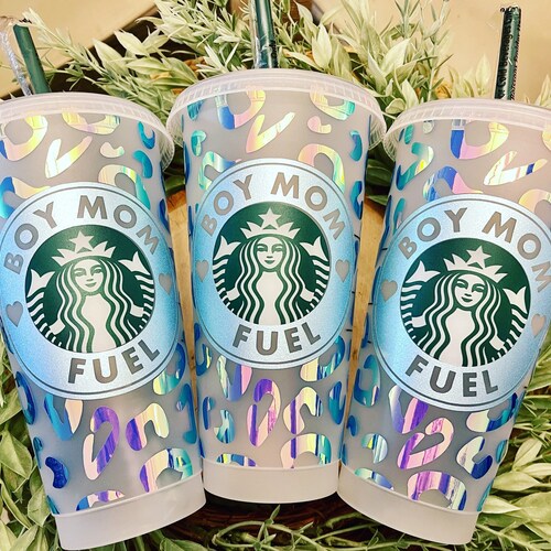 Boy Mom Fuel Starbucks Cup Boy Mom Cup Personalized Gifts Etsy