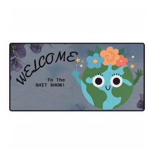 Funny Desk Mat, Office Decor, Work from Home, Desk Accessories, Desk Organizer, Gaming Mouse Pad