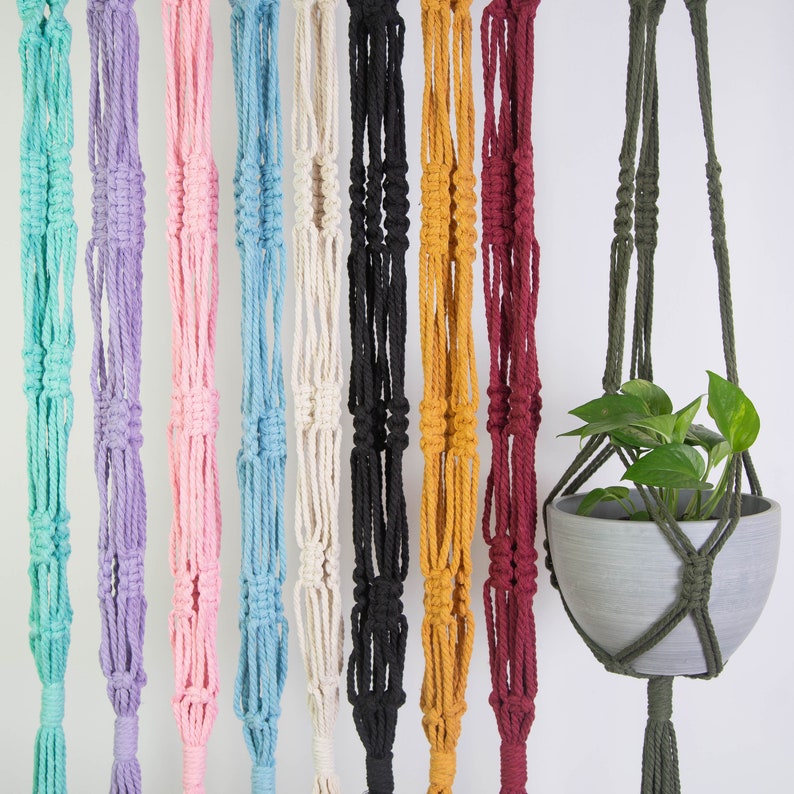 Plant Hanger Natural Create Your Own Make Your Own Hanger DIY MACRAME Plant Hanger Kit