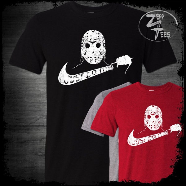 Friday the 13th Shirt Halloween Slasher Meme Jason Voorhees Camp Counselor Camp Crystal Lake Retro Horror Movie Fan Classic Halloween Meme