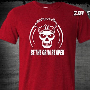 Patrick Mahomes Shirt MVPat Mahomes Sensenmann Schädel 15 Chiefs Shirt KC Champs Dynastie Playoffs der 15