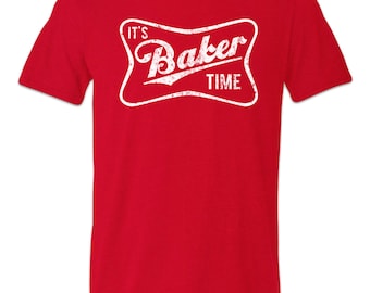 Baker Time T-Shirt Tampa Bay Fan Mayfield Gefährliche Bucs Fußball Bier Trinkt Fußball Parodie Shake N Bake