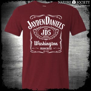 Chemise Jayden Daniels Chemise JD5 Washington équipement de fan de football WWJD5 Faites de Jaysus Daniels Daniels à McLaurin Daniels à Deebo