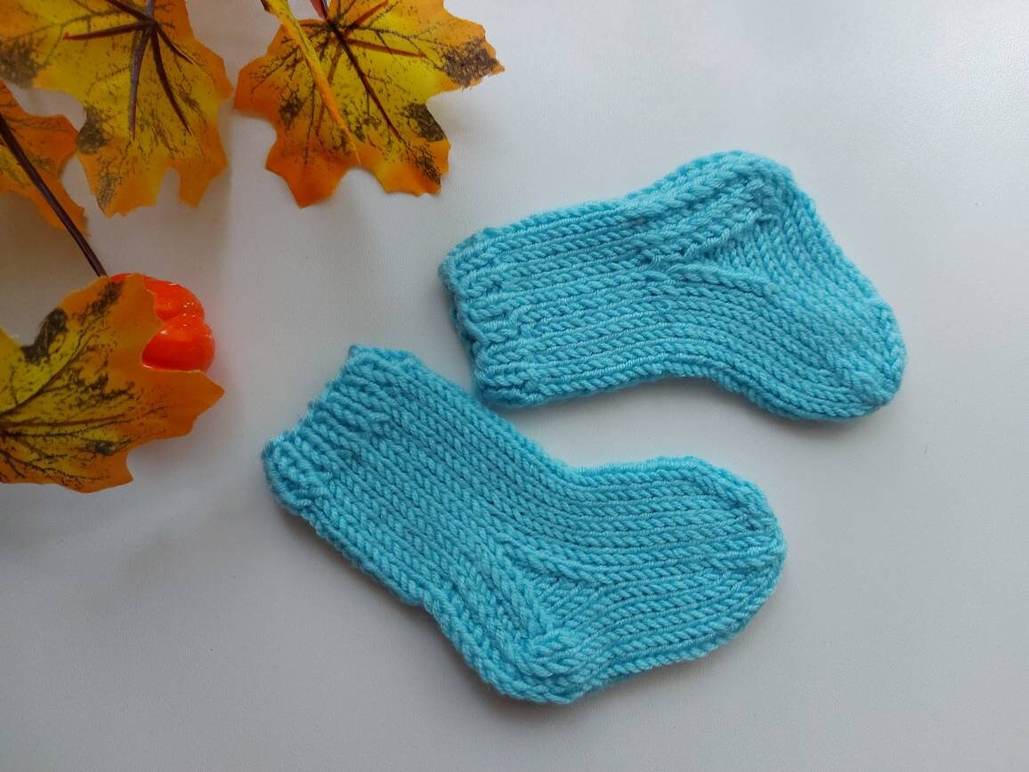Baby knitted socks Etsy