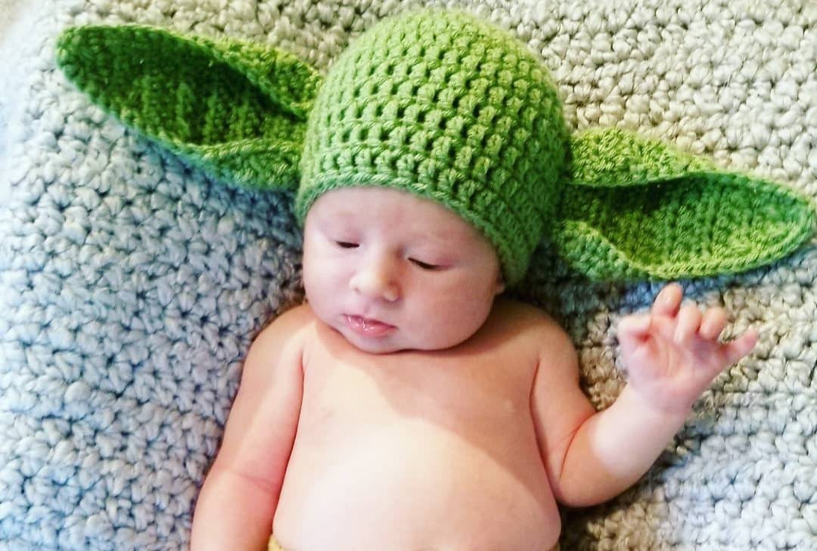 Crochet Yoda Hat all Sizes Etsy