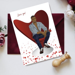 Black Man Magic, Afrocentric Jubiläumskarte, Afrocentric Ethnic Romance