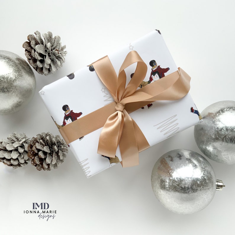 Wrapping Paper Set of 2 Sheets Festive Gift Wrap Luxury Etsy