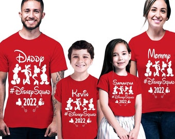 Vakantie Disney Family Squad 2022 , Familie shirts , Disney Castle Home Family , Minnie en mickey , Vakantie Disney Family , verjaardag