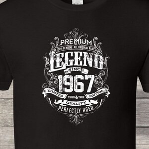 Premium Legend Since 1967, 55th birthday gifts for women, 55th birthday gift, 55th birthday tshirt, gift for 55th Birthday for Men birthday image 1