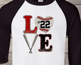 Love baseball mom  gift , baseball shirt , baseball tshirt , women baseball shirts , baseball , personalized baseball shirt, Baseball shirts