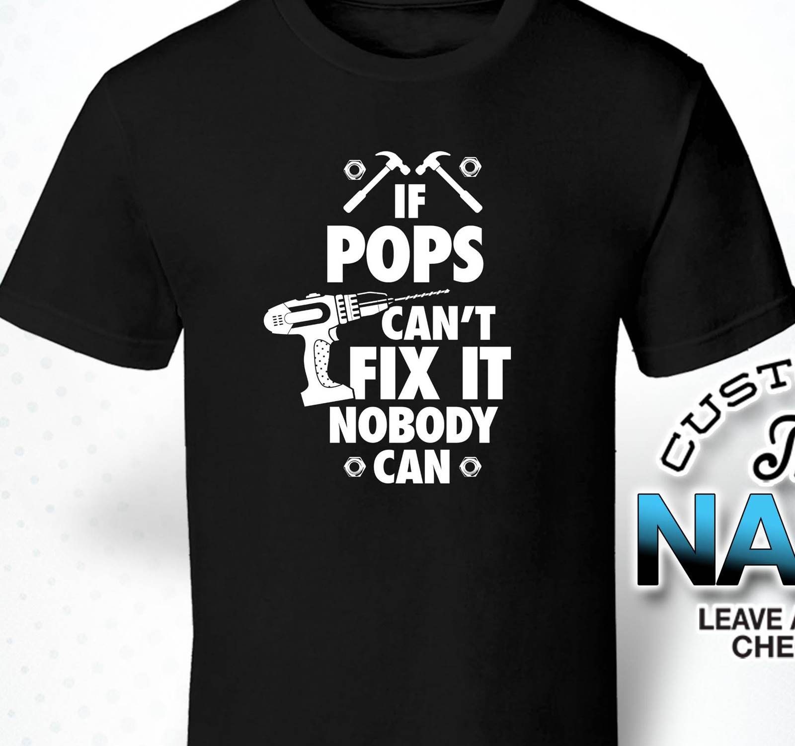If Pops Can't Fix It Nobody Can Pops Gift Pops Birthday Etsy