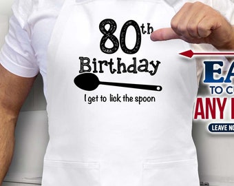 Gift for 30th Birthday 30th Birthday 30th Birthday Gift I Get To Lick The Spoon 30th Birthday Gift for Men 30th Birthday Apron