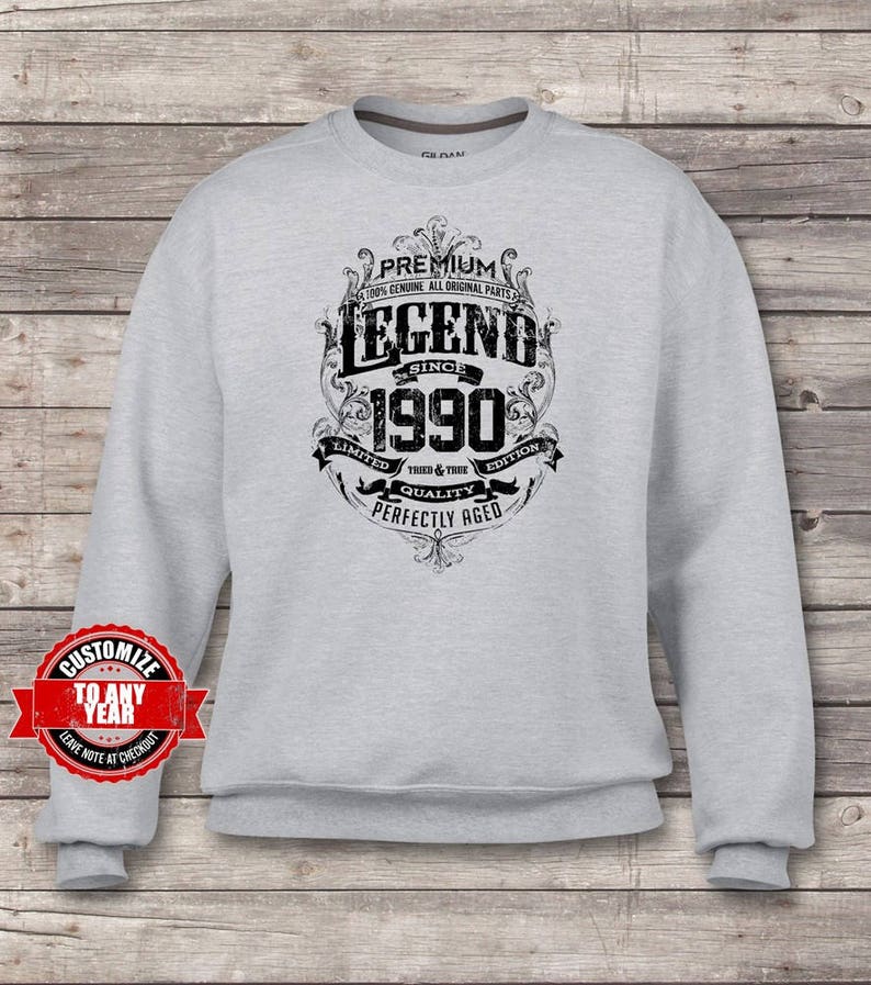 29th birthday 29th birthday gift 29th Birthday Sweatshirts gift for 29th Premium Legend Since 1990 29th birthday gifts for men