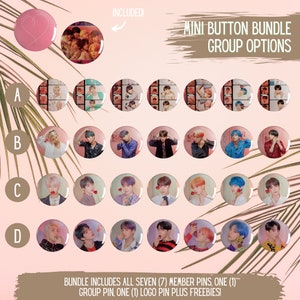 BTS Mini Button Bundle Metal Pins 1 Pins Map of the Soul Persona by BTS ...