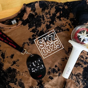Stray Kids | Cotton Shirt | Individual Members | Group | Unisex | Short-sleeve | Reverse tie-dye
