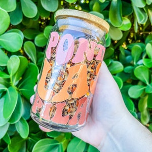 Glass Coffee Cup | Ponte Las Pilas | 16oz | Handmade | Can Glass