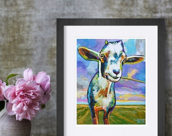 Goat Wall Art Etsy