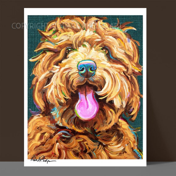 Goldendoodle Wall Art Print, Goldendoodle Decor, Pet Home Decor, Gift for Dog Lover, Goldendoodle Mom Gift, Goldendoodle Dad Gift, Dog Decor