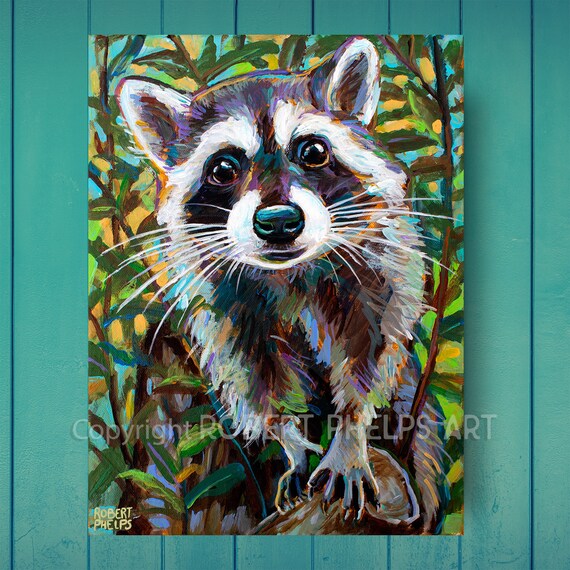 Abstract Racoon Raccoon Abstract Art