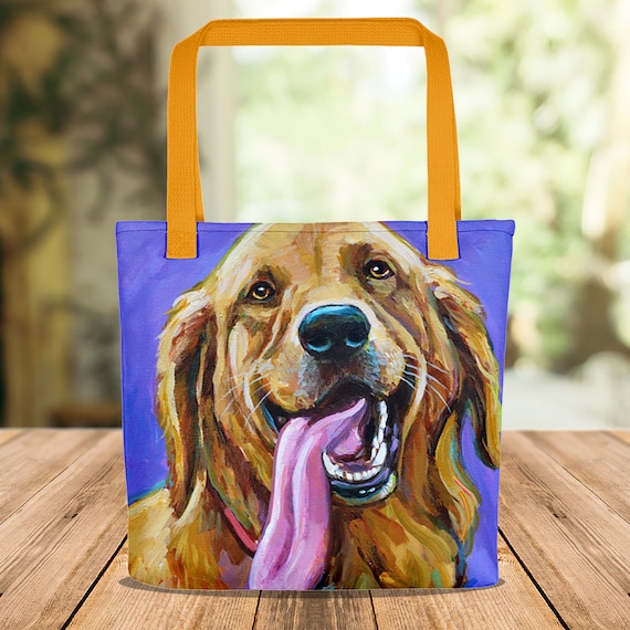 Amazon.com: Golden Retriever Reusable Grocery Shopping Bags Foldable  Multi-Purpose Heavy-Duty Tote Shoulder Bag with Inside Pocket : Home &  Kitchen