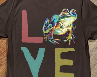 Frog Lover Shirt, Frog T Shirt, Frogcore Outfit, Cute Frog T-Shirts, Goblincore Frog Tee, Gift for Frog Lover, Frog Birthday Gift, Amphibian