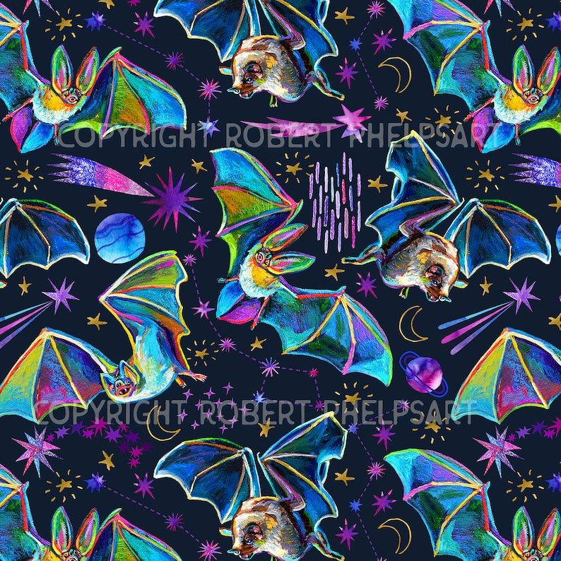 Colorful Bat Case, Cute Spooky Design, Gothic Phone Cover, Fun Gothic ...