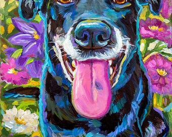 8 by 10 Custom Pet Portrait on Acrylic Canvas, Hand-Painted Pet Memorial Art, Personalized Pet Painting, Unique Pet Gift for Dog Cat Lovers