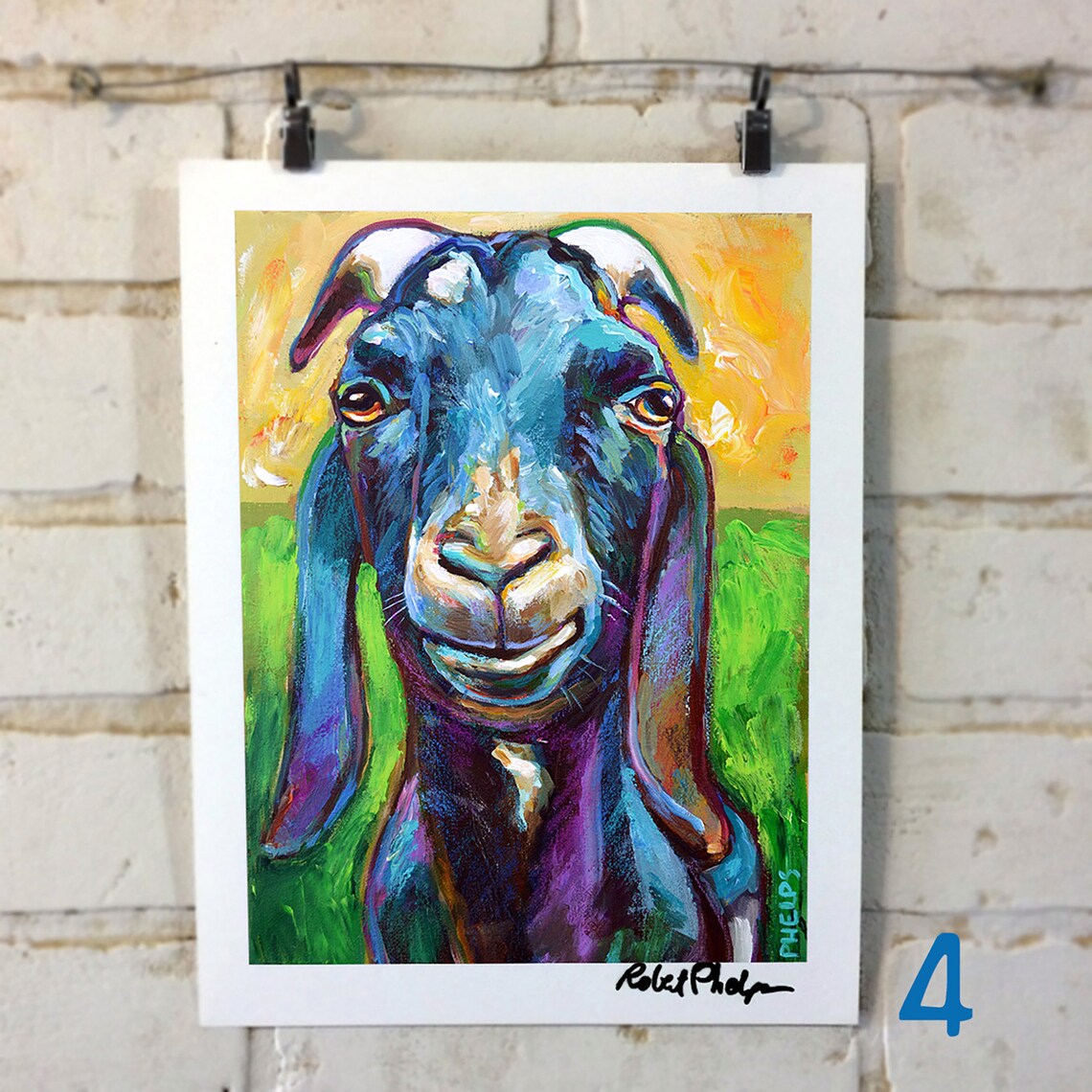 3 GOAT ART PRINT Special Dealpick Any 3 Goat Art Prints by Etsy