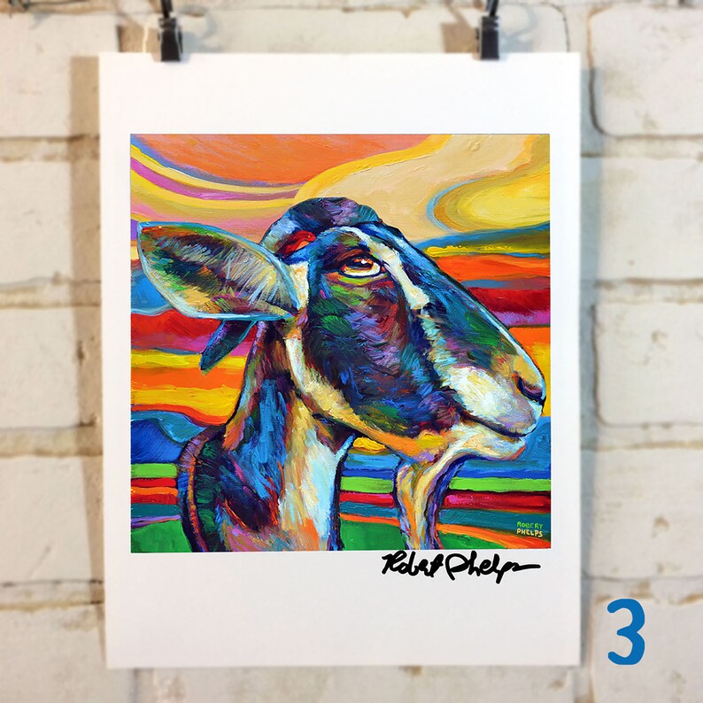 3 GOAT ART PRINT Special Dealpick Any 3 Goat Art Prints by Etsy