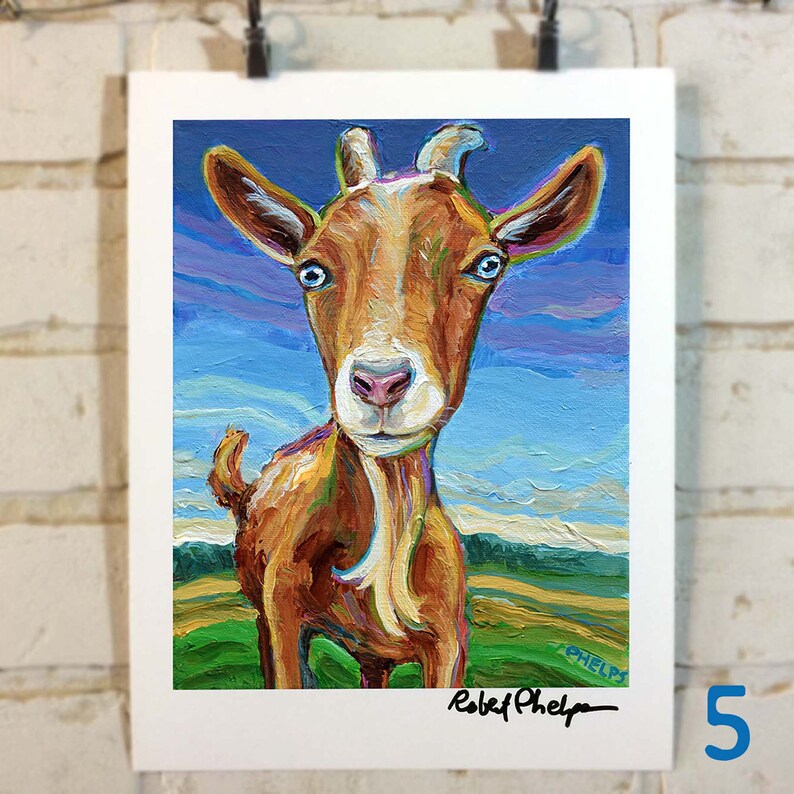 3 GOAT ART PRINT Special Dealpick Any 3 Goat Art Prints by Etsy