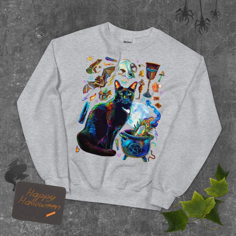 Plus Size Halloween Sweatshirt, 3XL 4XL 5XL Fall Crewneck,