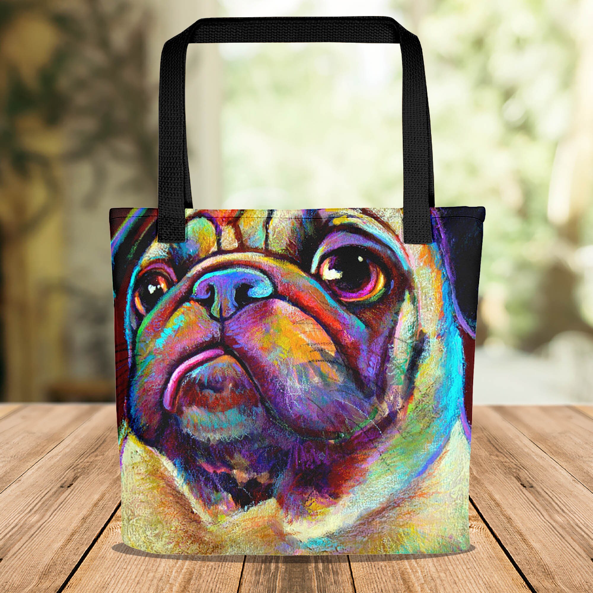 Pug Love Tote Bag Embroidery Kit - Liberty Stitching Company