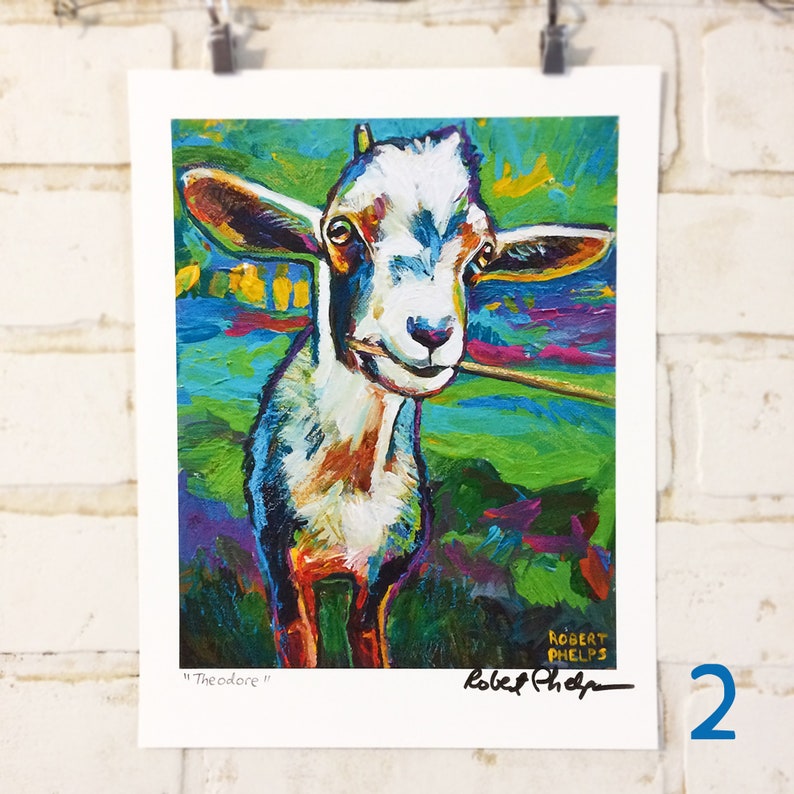 3 GOAT ART PRINT Special Dealpick Any 3 Goat Art Prints by Etsy