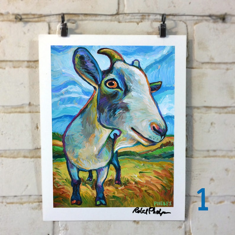 3 GOAT ART PRINT Special Dealpick Any 3 Goat Art Prints by Etsy
