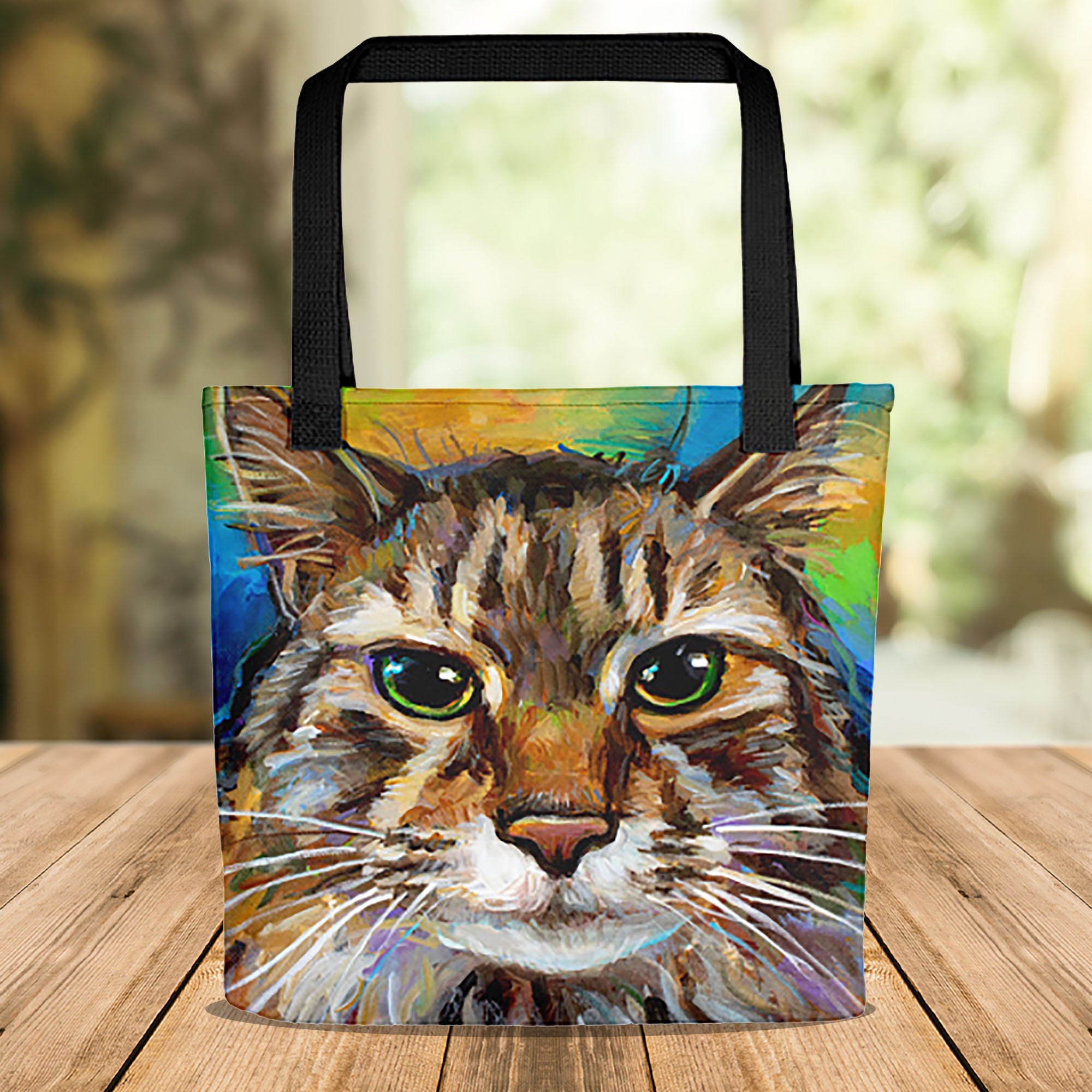 Cat canvas bag sale