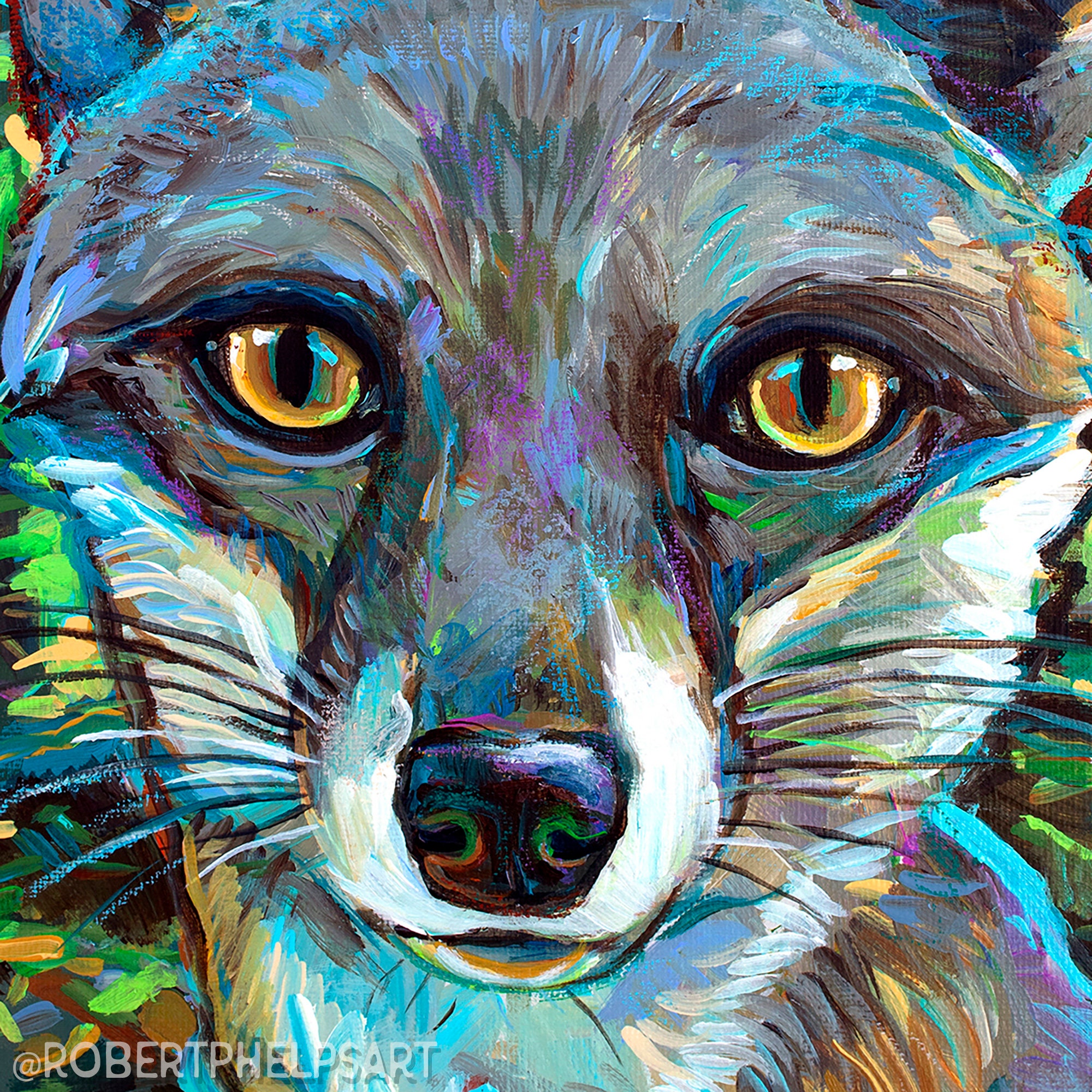 Gray Fox Art Prints, Woodland Nursery Fox, Fox Lover Gifts, Fox