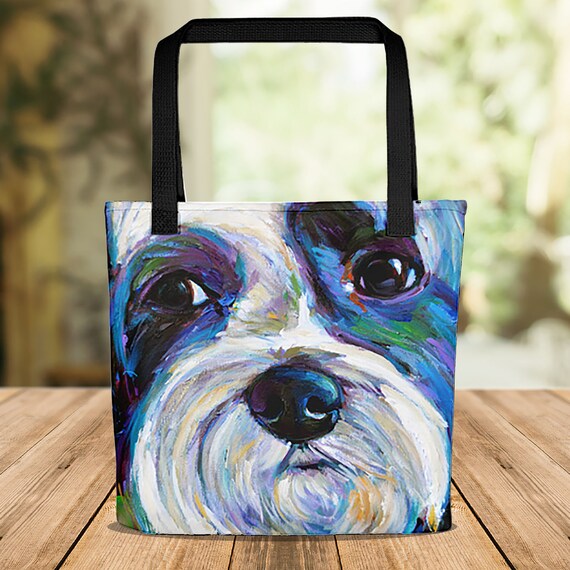 Shih tzu tote bag cheap