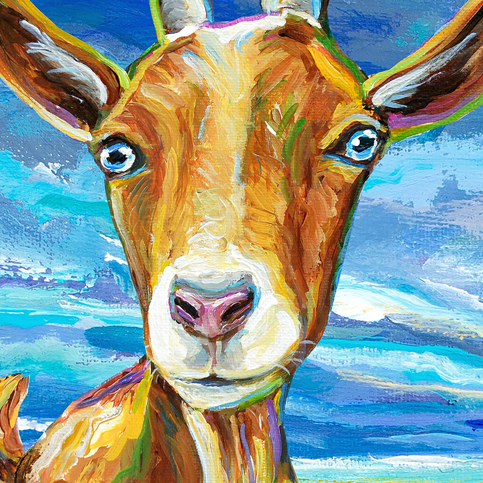 Goat Art Print Nursery Wall Art Goat Wall Art Nursery Etsy