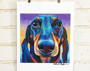 Dachshund Art Print by Robert Phelps; Dachshund Mom gift, Dachshund wall art, Home Decor for dog lovers, Animal artwork for gallery wall
