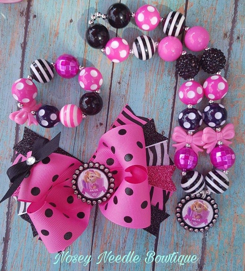 Skye Hair Bow Skye Hair Clip Skye Headband Skye Necklace Etsy