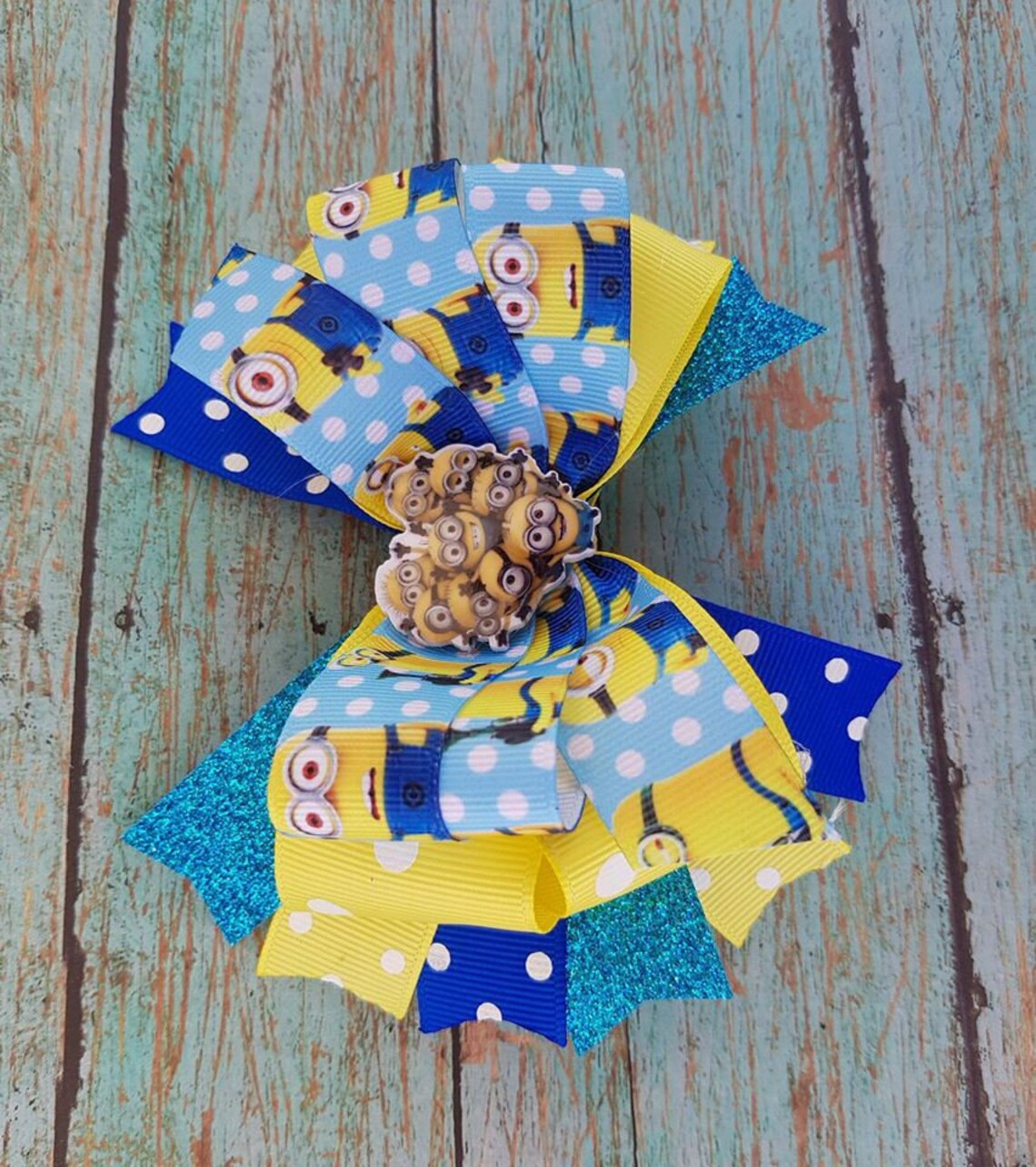 Minion Hair Bow Minion Headband Minion Hair Clip Minion Etsy