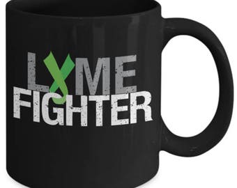 Lyme Disease Warrior Mug Green Awareness Ribbon