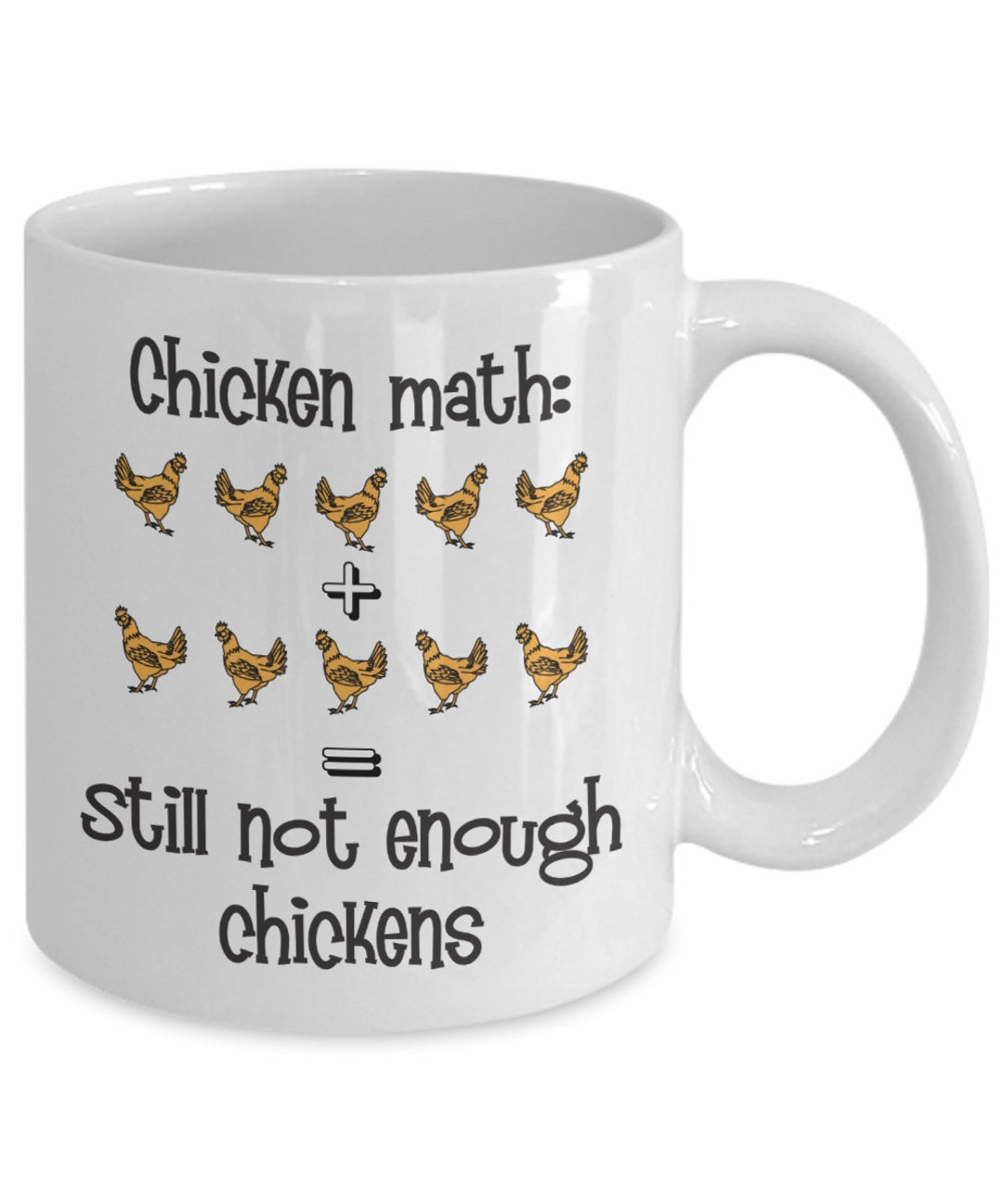 Chicken Themed Gift Mug chicken Math Funny Etsy