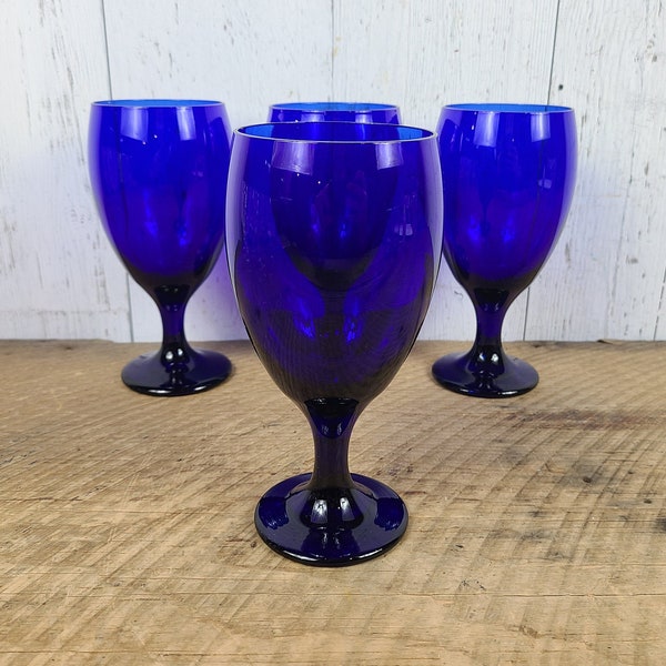 Cobalt Blue Glasses Etsy