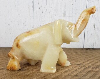 Onyx marble Elephant shaped art object Handcrafted sculpture living room guest room decor birthday gift decorative statue collectibles