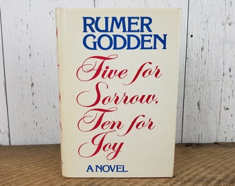 Vintage Five for Sorrow, Ten for Joy by Rumer Godden Hardcover Book 1979 Novel Literature Fiction The Viking Press Literary Reading Group