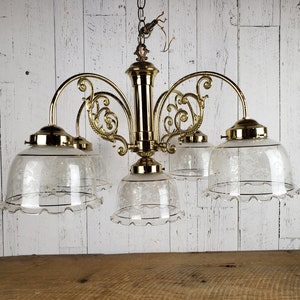 Brass and glass light fixtures cheap