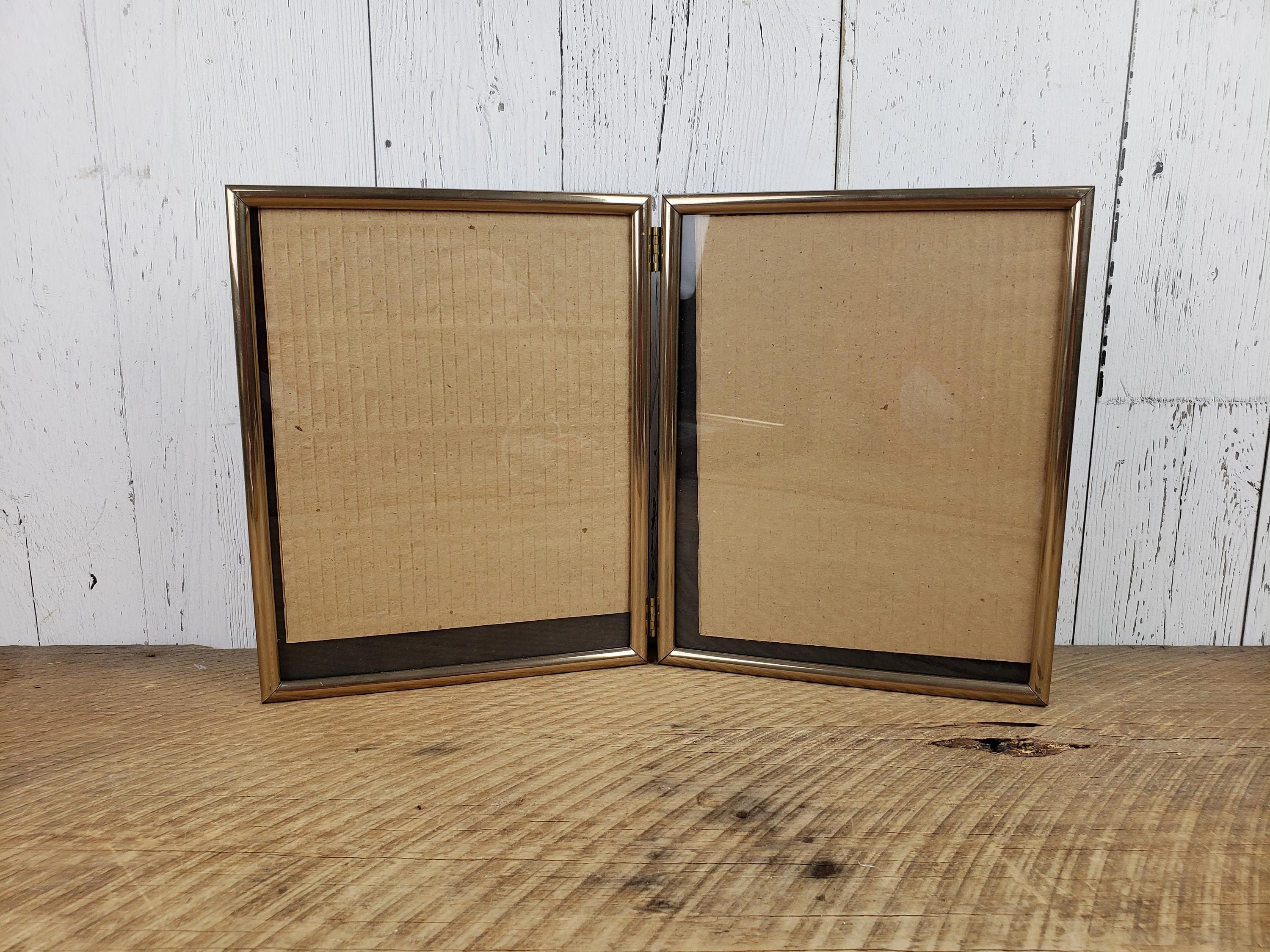 Vintage Pair of Connected Picture Frames 8x10 Hinged Folding Etsy