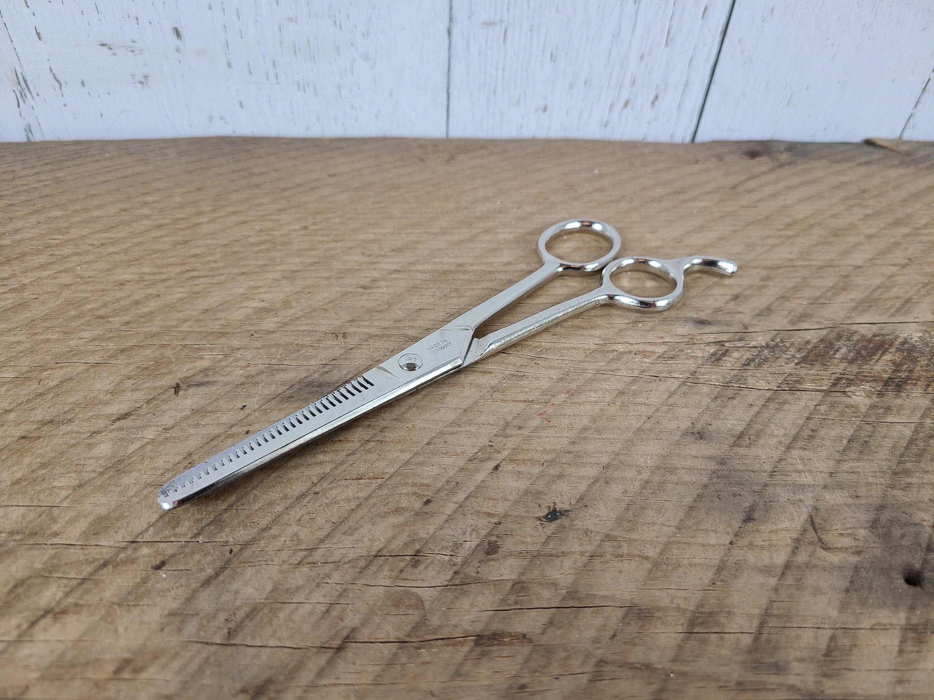 Vintage Barber Scissors Hair Trimming Made in Germany Stainless Steel Salon  Tool Bathroom Counter Decor Boudoir